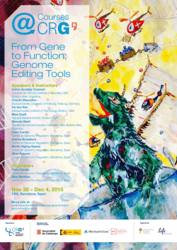 From Gene to Function: Genome Editing Tools