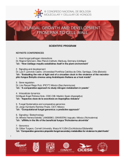 Programa - xi congreso nacional de biologia molecular y celular de