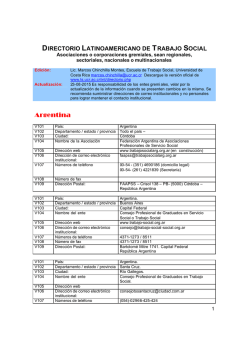Asociaciones o corporaciones gremiales, sean regionales