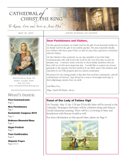 Bulletin - Cathedral of Christ the King
