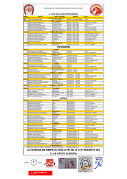 orden de salida provisional 25 julio