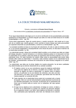 LA COLECTIVIDAD MAKARENKIANA