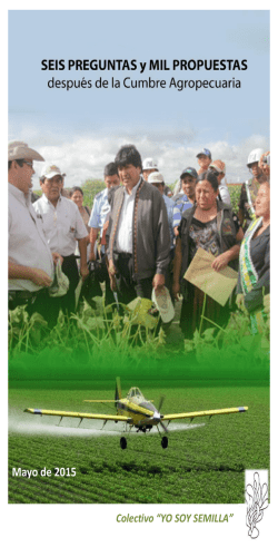 Texto cumbre agropecuaria