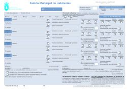 Padr&oacute;n Municipal de Habitantes - Ayuntamiento de Roquetas de Mar