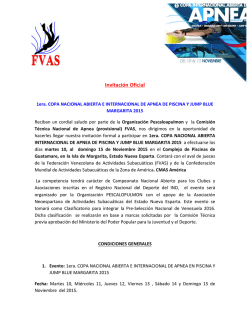 Invitaci&oacute;n y Convocatoria Nacional
