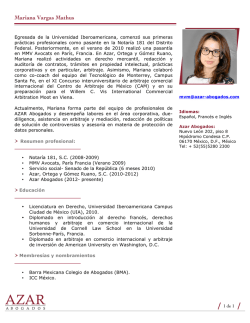 Mariana Vargas Mathus - Paramo y Azar Abogados