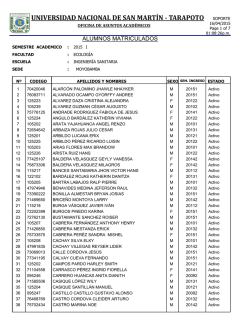 UNIVERSIDAD NACIONAL DE SAN MART&Iacute;N