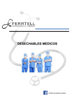DESECHABLES MEDICOS