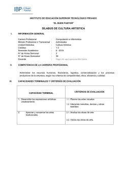 Cultura Art&iacute;stica