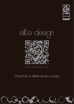 Cat&aacute;logo Elite Design - Maderas y Puertas G2