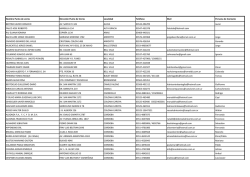 Nombre Punto de venta Direcci&oacute;n Punto de Venta