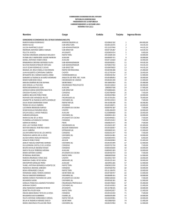 Nombre Cargo Cedula Tarjeta Ingreso Bruto