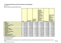 1. Producto Interior Bruto a precios de mercado y sus componentes