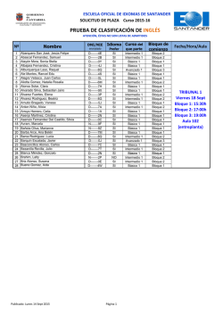 BRUTO TODAS PRUEBAS CLASIFIC 2015.2