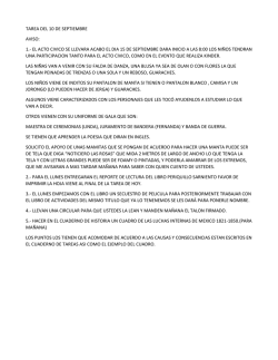 TAREA DEL 10 DE SEPTIEMBRE AVISO: 1.- EL