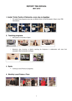REPORT TBN ESPA&Ntilde;A