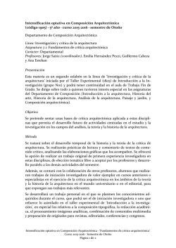 Taller experimental 4&ordm; curso (8&ordm; semestre)