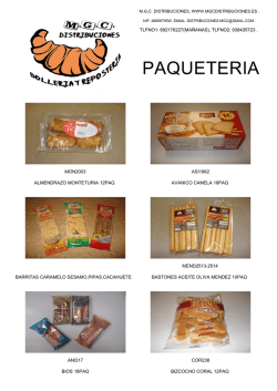Paqueter&iacute;a - mgc distribuciones