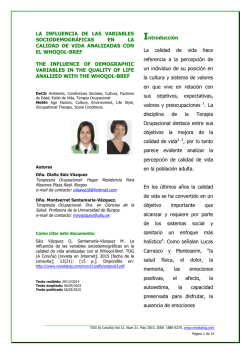 LA INFLUENCIA DE LAS VARIABLES