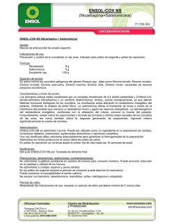 ENSOL-COX NS (Nicarbazina+Salinomicina)