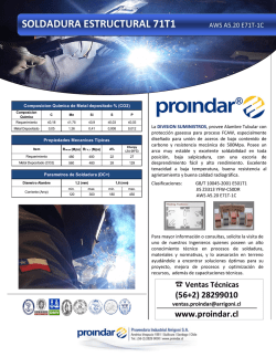 SOLDADURA ESTRUCTURAL 71T1