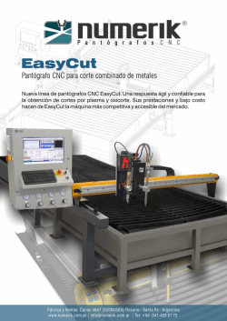 pant&oacute;grafos CNC EasyCut