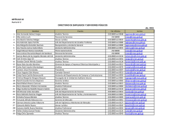 Listado de empleados de la CNEE