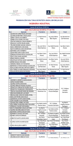 Ing. Industrial... - Instituto Tecnol&oacute;gico Superior de Guasave