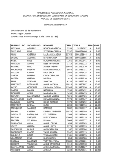 entrevista - Universidad Pedag&oacute;gica Nacional