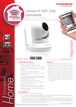 C&aacute;mara IP WiFi 720p motorizada Color