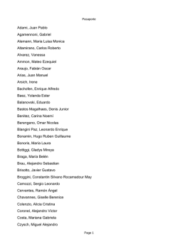 Adami, Juan Pablo Agamennoni, Gabriel Alemann, Maria Luisa