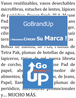 Go Brand Up - Promocionales Novedosos