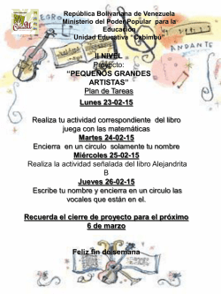 Diapositiva 1 - Unidad Educativa Colegio Cabimbu