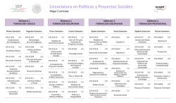 Licenciatura en Pol&iacute;ticas y Proyectos Sociales