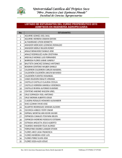 INGENIER&Iacute;A AGROPECUARIA Matricula 40 dolares