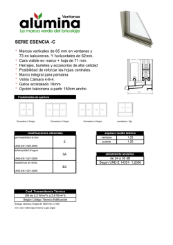 SERIE ESENCIA -C - Alumina ventanas