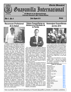 Jul-Ago 2015 - Encuentro Guayanillense de NY Inc