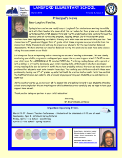 LANGFORD ELEMENTARY SCHOOL - East Hartford Public Schools