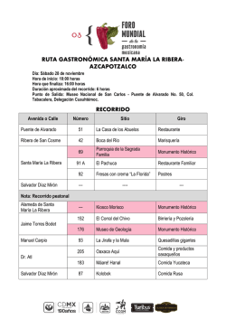ruta gastron&oacute;mica santa mar&iacute;a la ribera