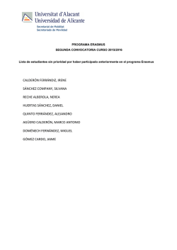 CALDER&Oacute;N FERR&Aacute;NDIZ, IRENE S&Aacute;NCHEZ COMPANY, SILVANA