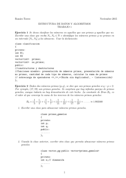 Ramiro Torres Noviembre 2015 ESTRUCTURA DE DATOS Y