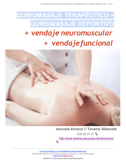 + vendaje neuromuscular + vendaje funcional