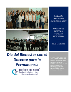 D&iacute;a del Bienestar con el Docente para la Permanencia