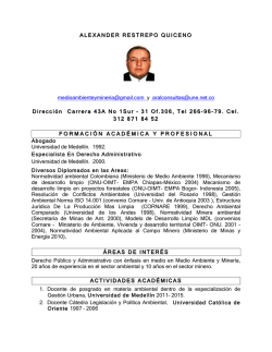 ALEXANDER RESTREPO QUICENO ALEXANDER RESTREPO
