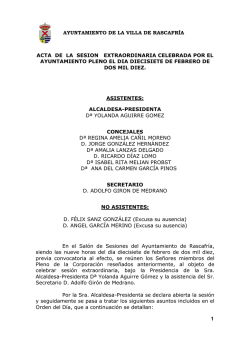 Pleno Extraordinario