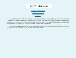 cursos de regularizaci&oacute;n ciclo escolar 2015/02 reglamento la