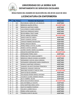 UNIVERSIDAD DE LA SIERRA SUR