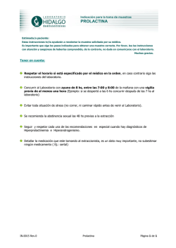 Prolactina - Laboratorio Hidalgo