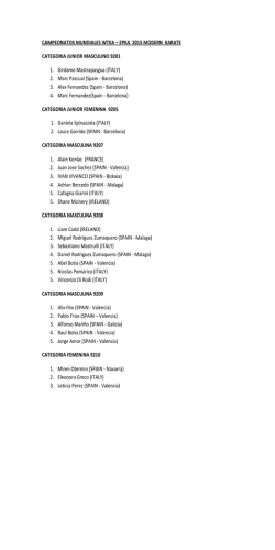 CAMPEONATOS MUNDIALES WTKA &ndash; EPKA 2015 MODERN