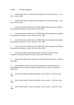 TOMBO Descri&ccedil;&atilde;o Bibliogr&aacute;fica 1 Petr&ocirc;nio Garcia Martins